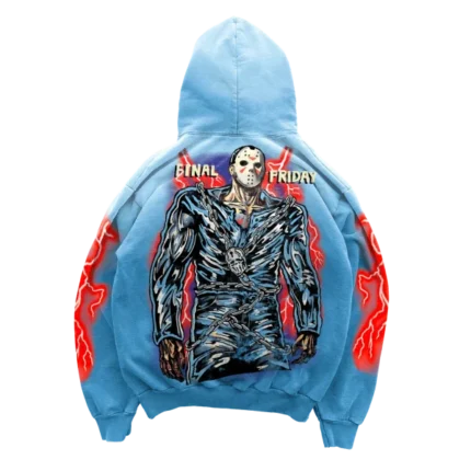 Final Friday Hoodie  Sunfaded Blue